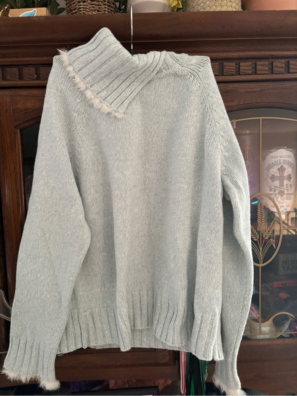 Light blue Women's Turtleneck Sweater